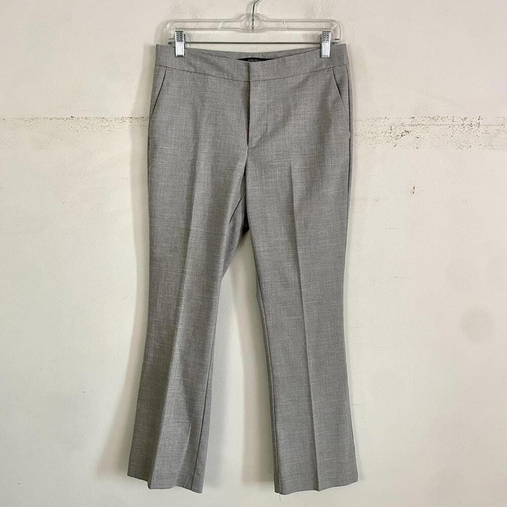 ZARA gray mid rise flare trousers sz 4